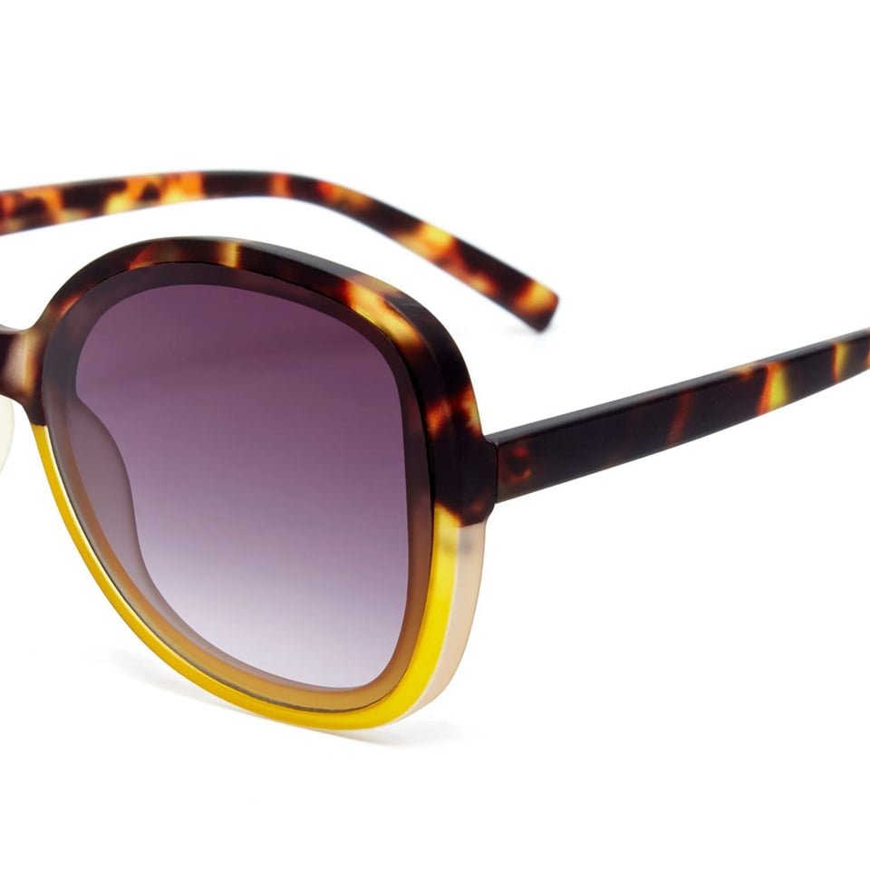Zonnebril ANNA Butterfly Havana Yellow OK019-HY