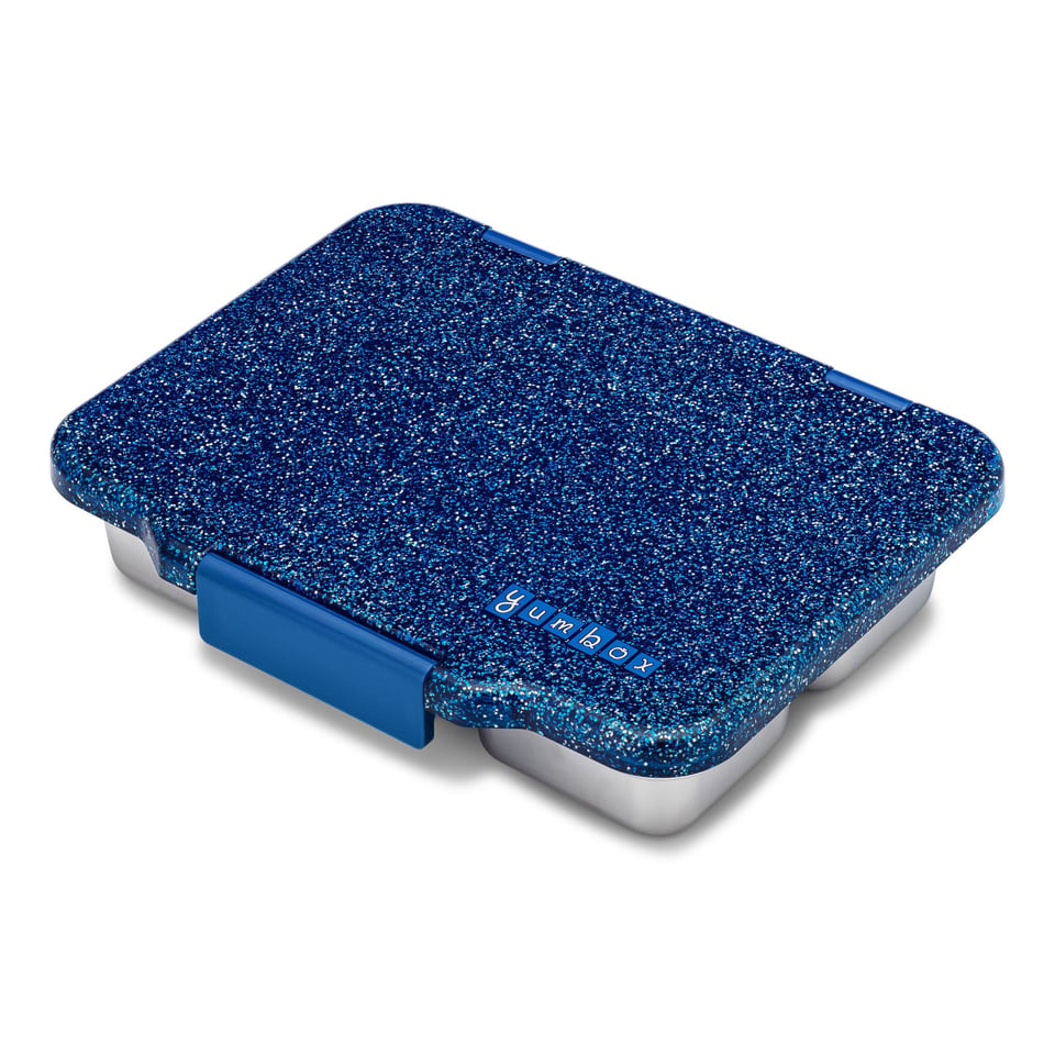 Yumbox Pret RVS 4 Vakken Twilight Blauw Glitter - Blauw