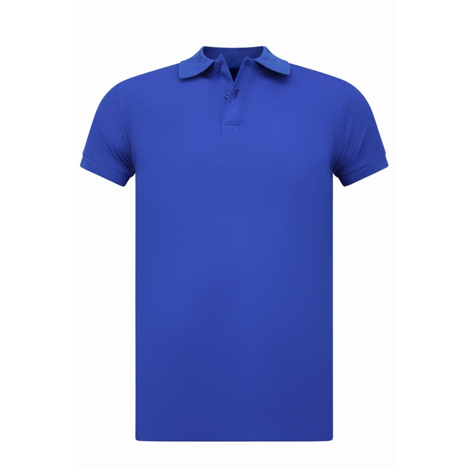 Heren Polo - Polo Heren Korte Mouw - Polo Shirt Heren - Slim Fit - A150 - Cobalt Blauw