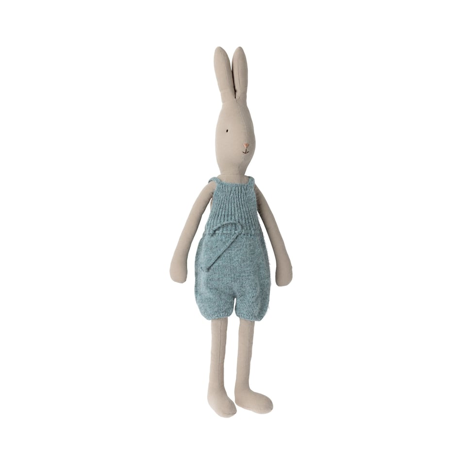 Maileg Rabbit Size 4, Knitted Overalls