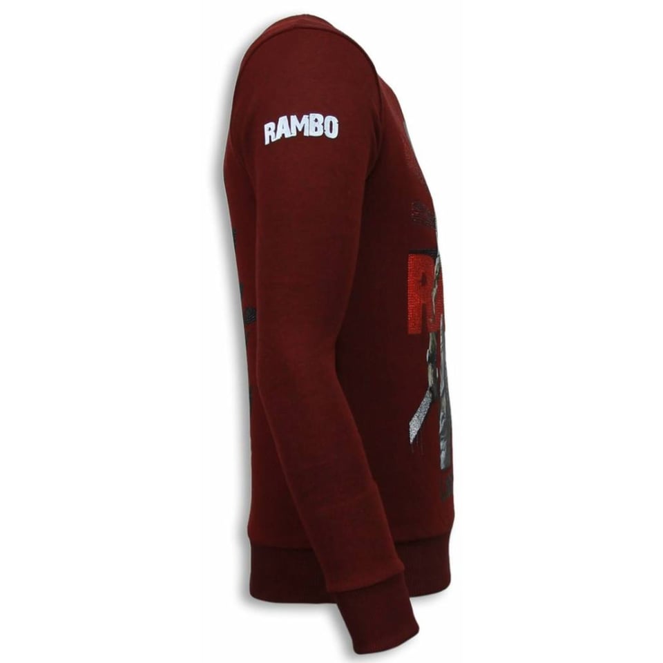 Rambo - Rhinestone Sweater - Bordeaux