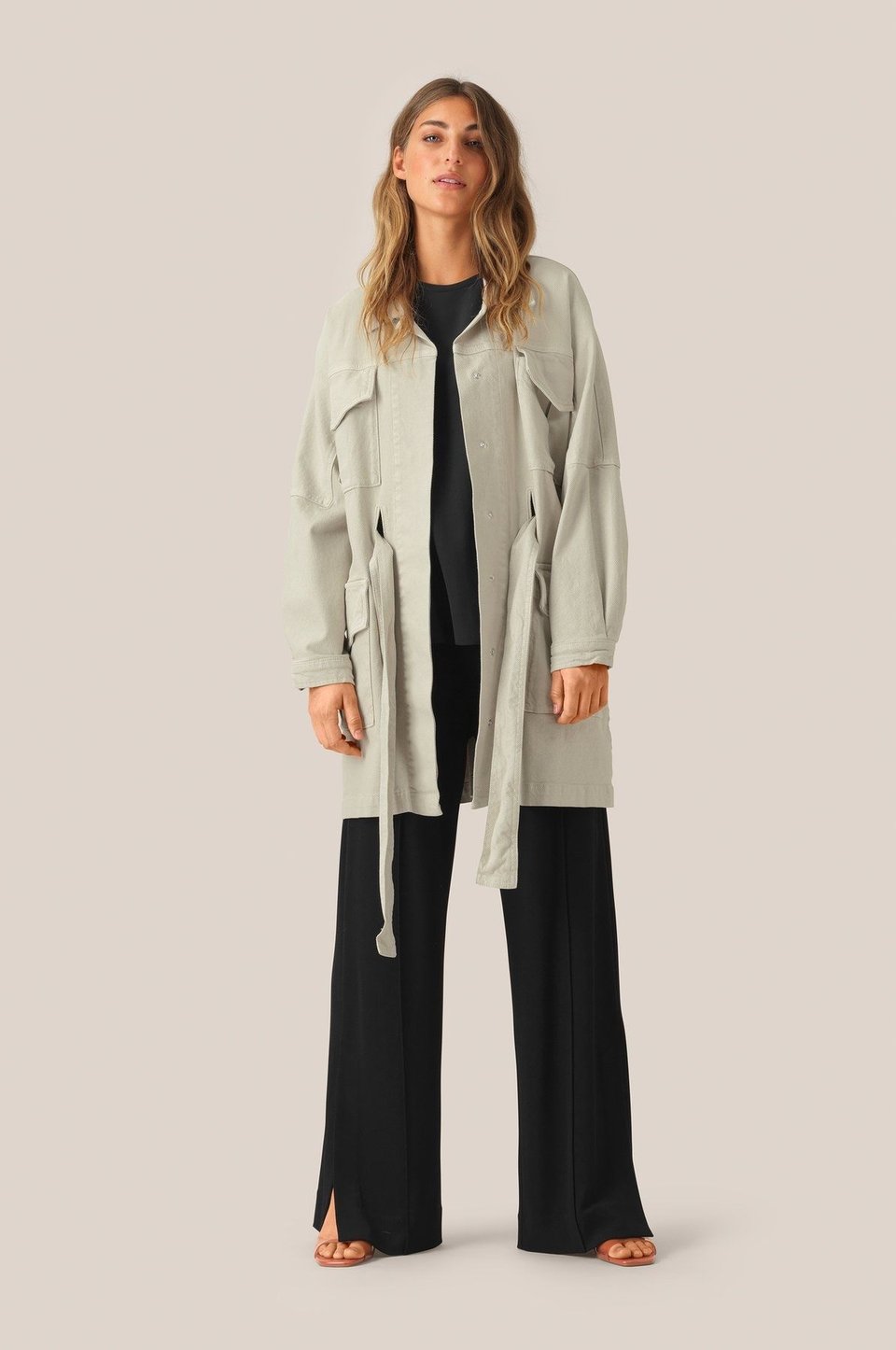 Ariana LS Coat - Stone