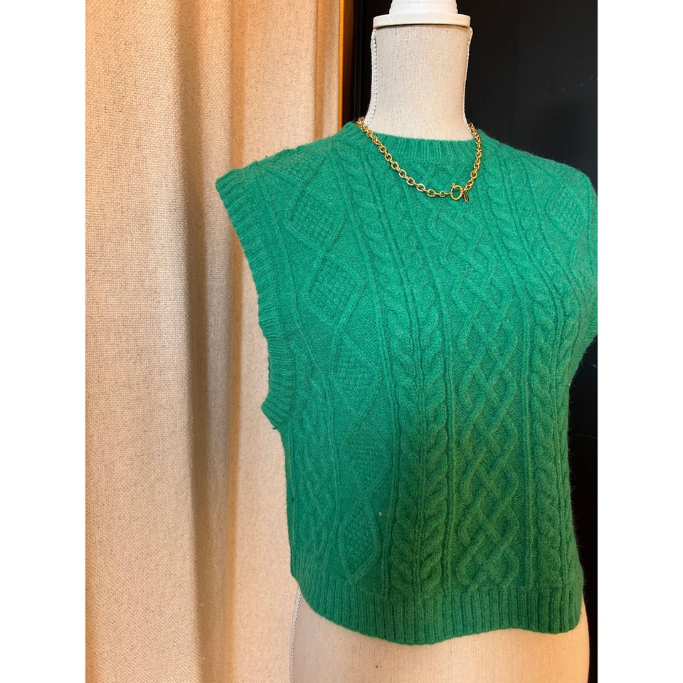 Spencer Green Cable knit