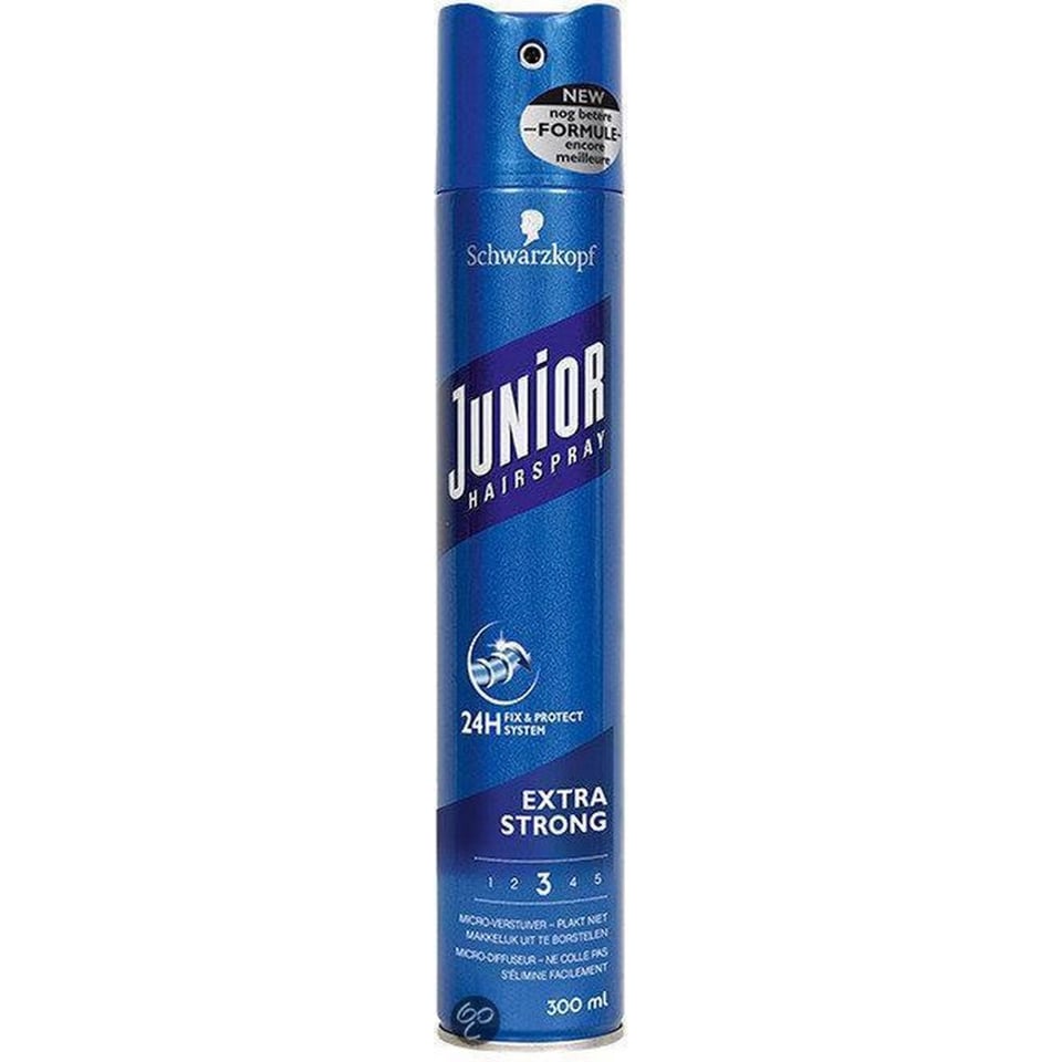 JUNIOR Hairspray Extra Strong - 1 Stuk