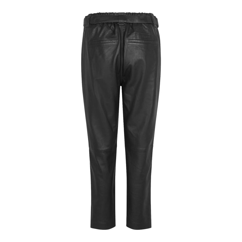 Second Female Indie Leather New Trousers - Black