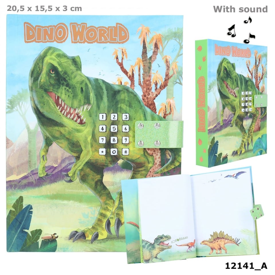 Depesche Dagboek Met Geheime Code en Muziek Dino World 5+