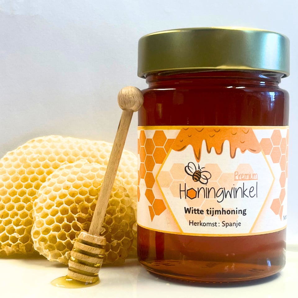 Premium Vloeibare witte tijmhoning Spanje  450g Honingwinkel - 450g