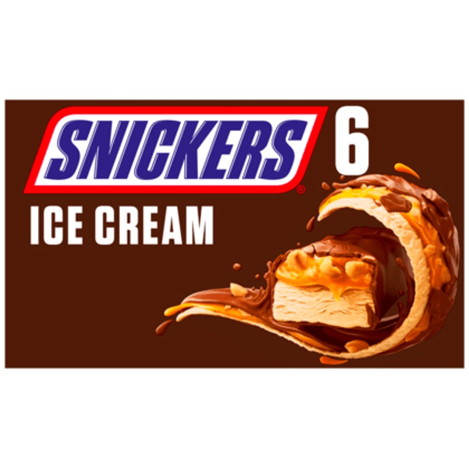 Snickers Melk Chocolade Karamel Ijs Multipack