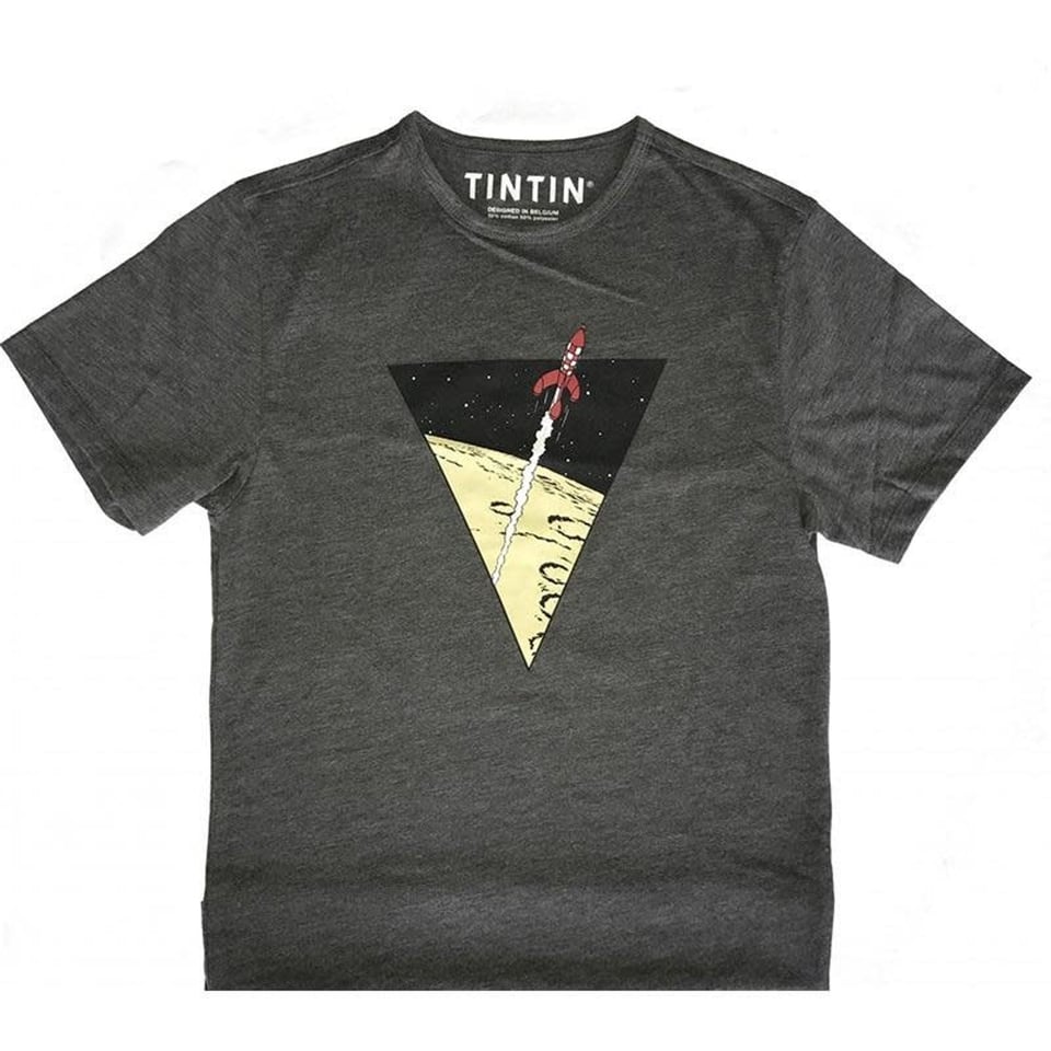 Kuifje T-Shirt Raket Naar De Maan