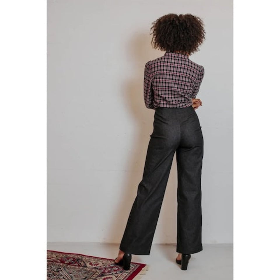 VERY CHERRY Marlene Pants Denim Black