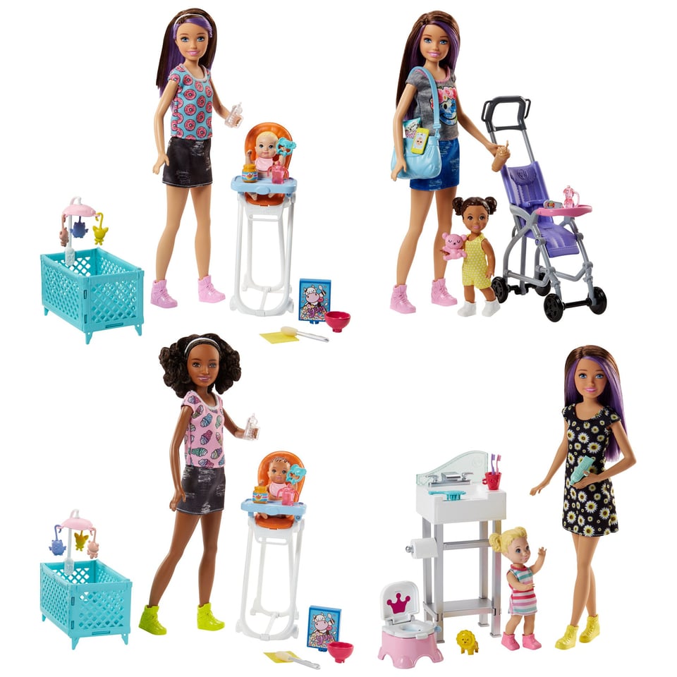 Barbie Family Babysitters Speelset Assorti