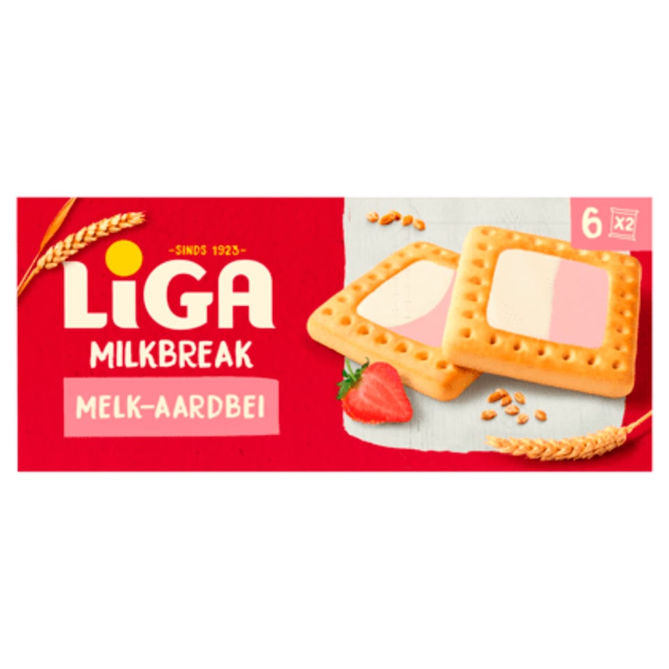 Liga Milkbreak Koeken Melk Aardbei