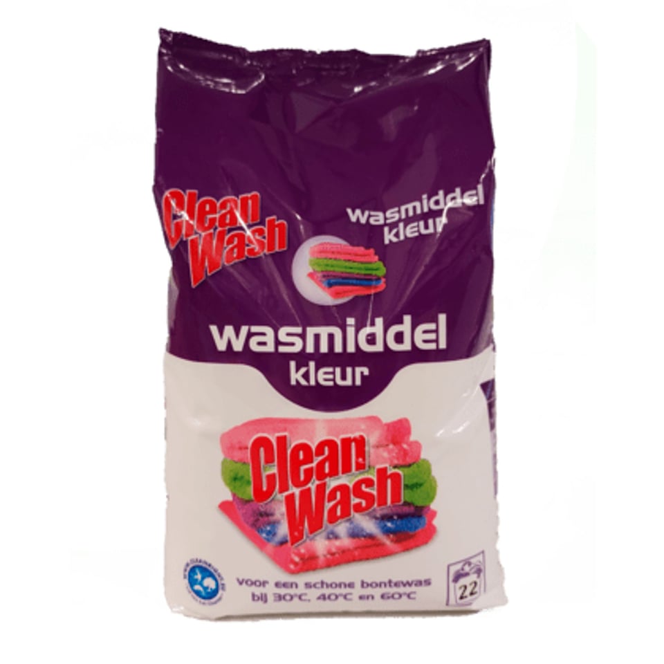 Clean Wash Wasmiddel Poeder Kleur