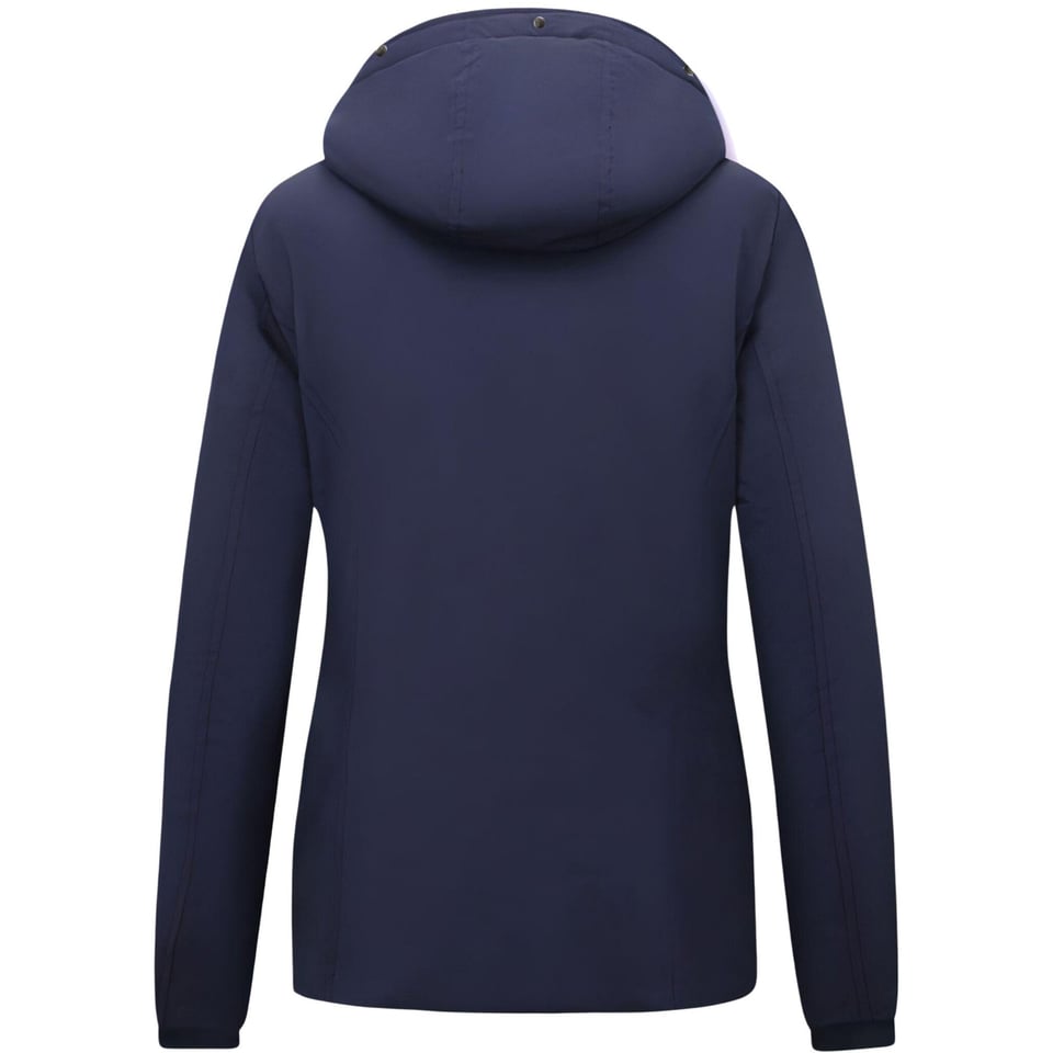 Kort Gewatteerde Jas Dames Getailleerd 5897 - Blauw