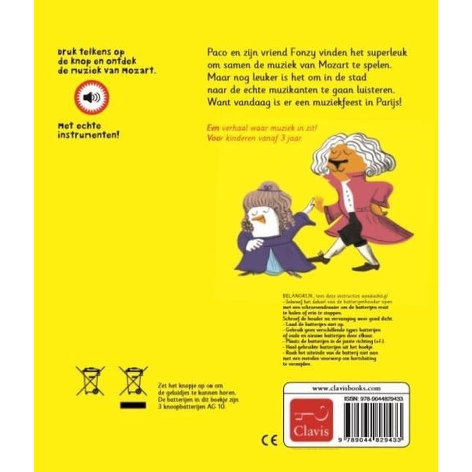 Clavis Geluidenboek Paco en Mozart 3+