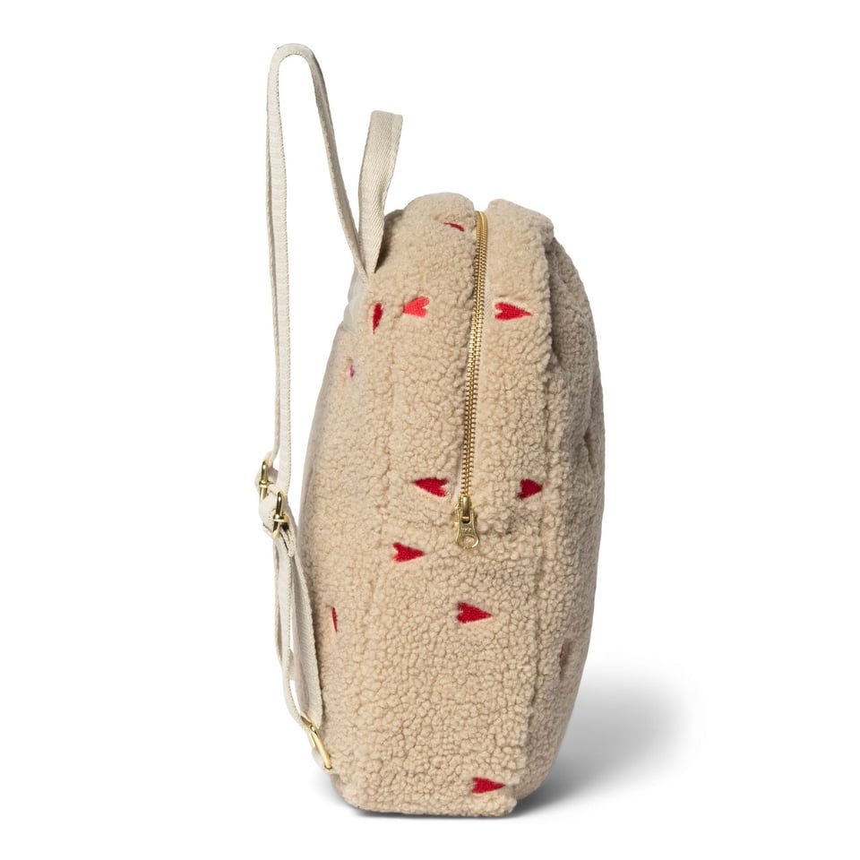 Teddy Hearts Mini Backpack  Ecru Hearts - Ecru Hearts / OS
