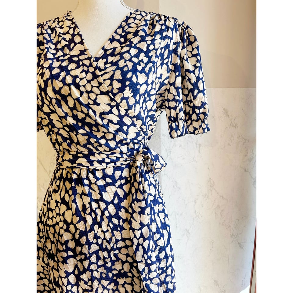 Essential Summer Dress  Marine blue / Cream