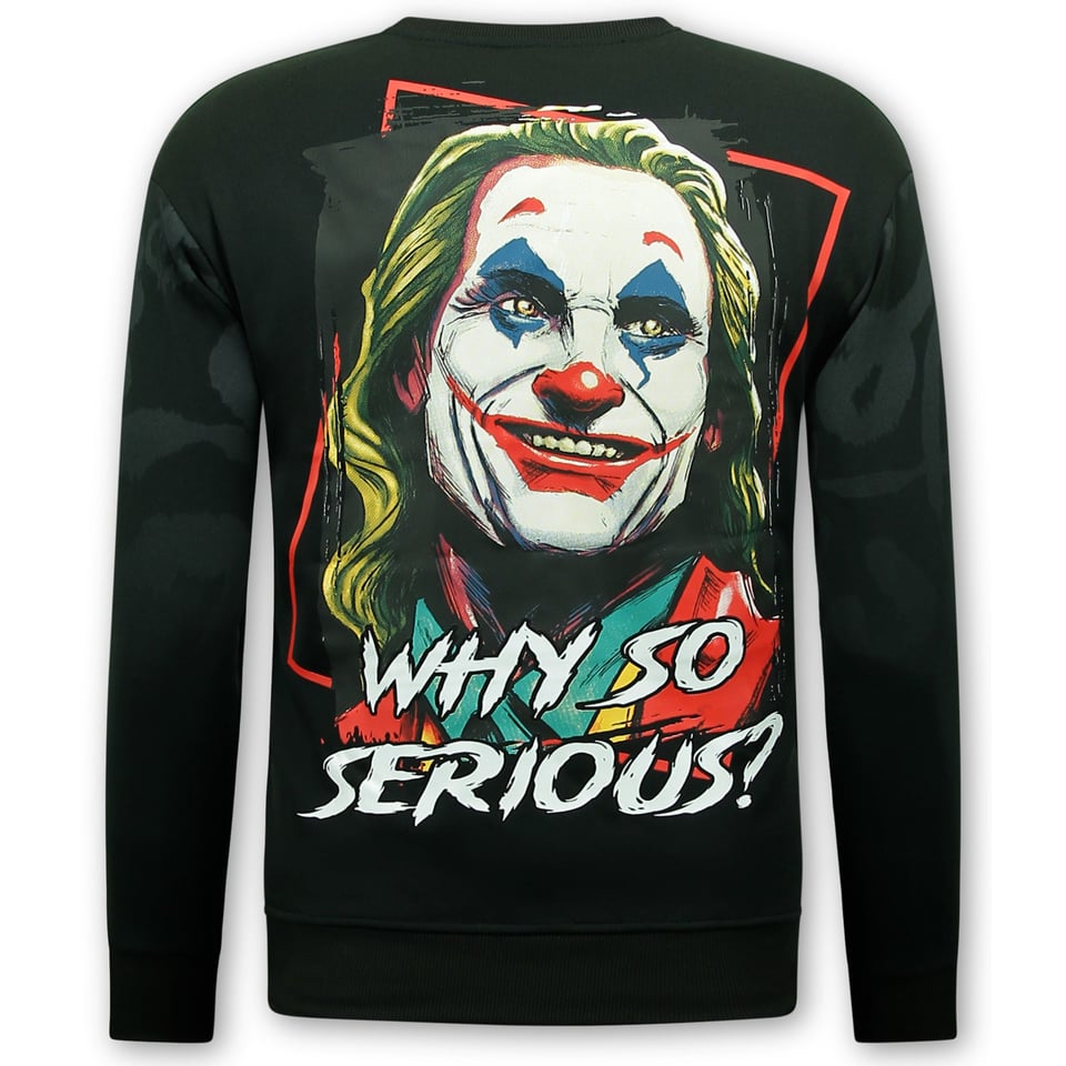 Truien Heren Volwassenen - Heren Sweater Joker - Zwart