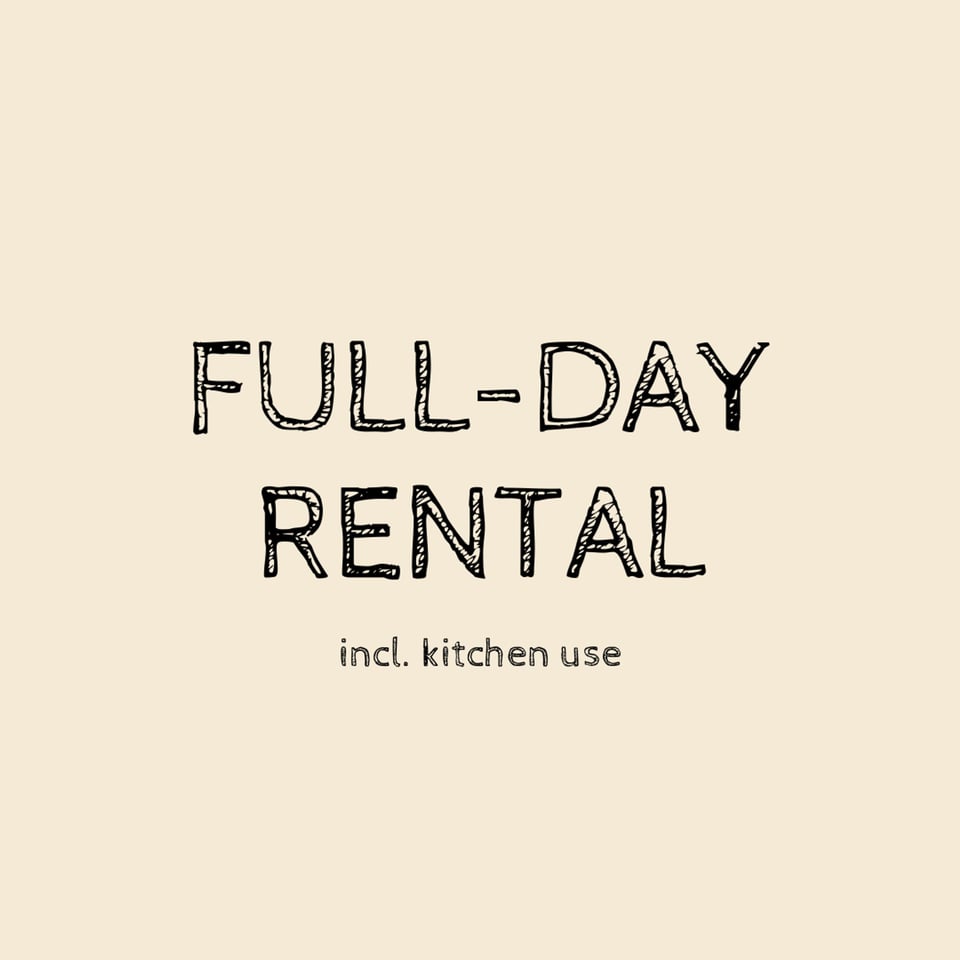 Full Day Rental (incl. kitchen use)