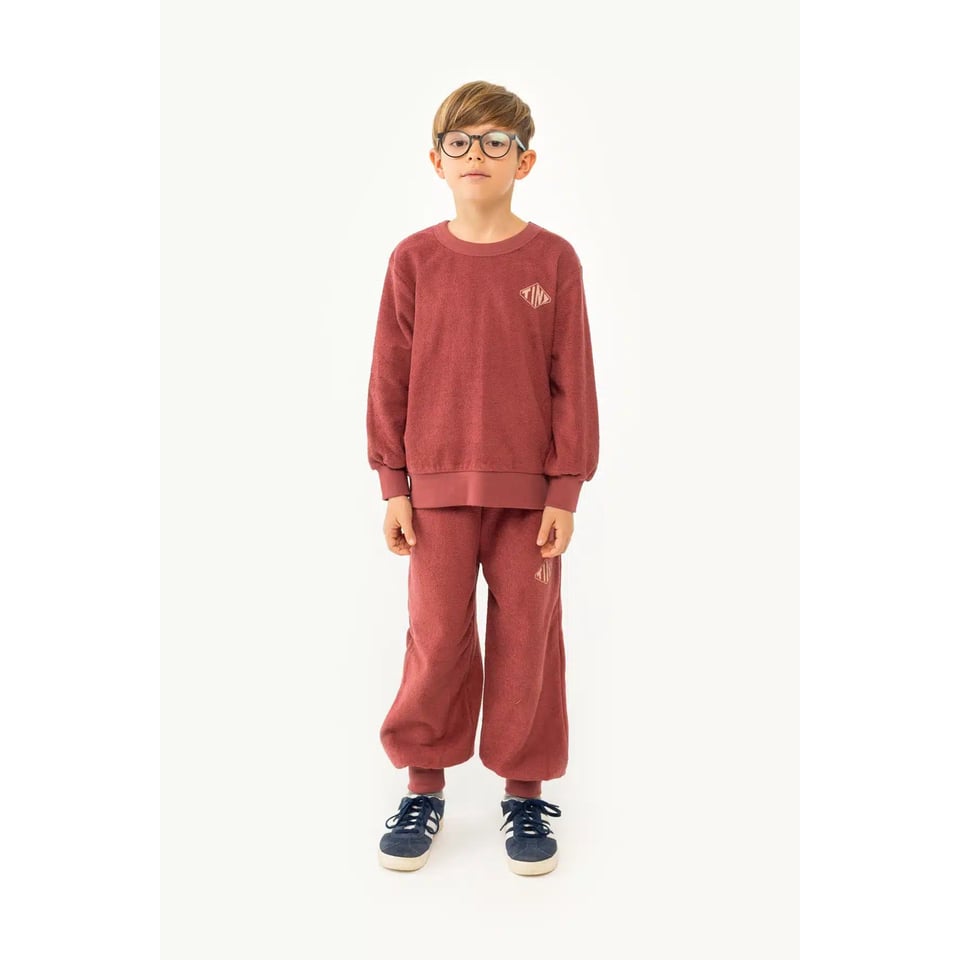 Tiny Cottons Diamond Tiny Sweatshirt Burgundy