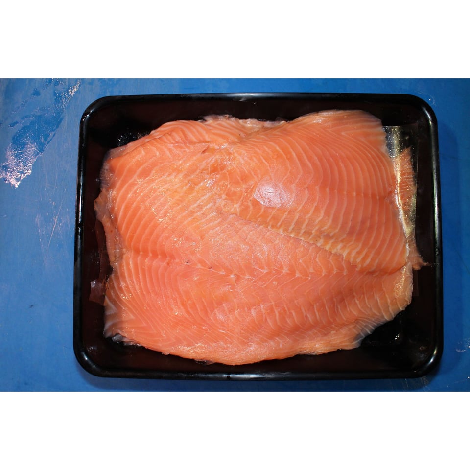 Huisgerookte zalm (per 100 gram)