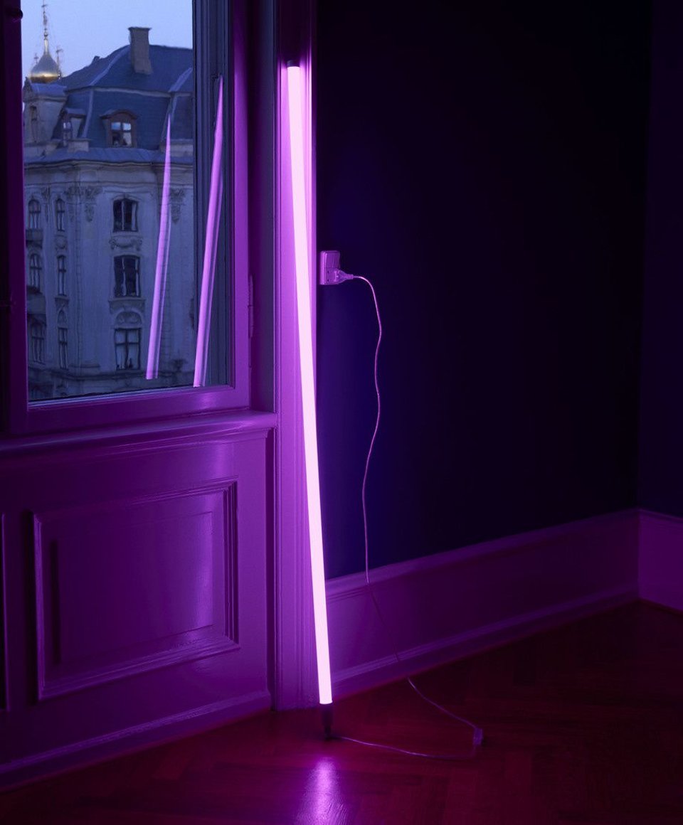 HAY Neon Tube LED lamp roze Peddler