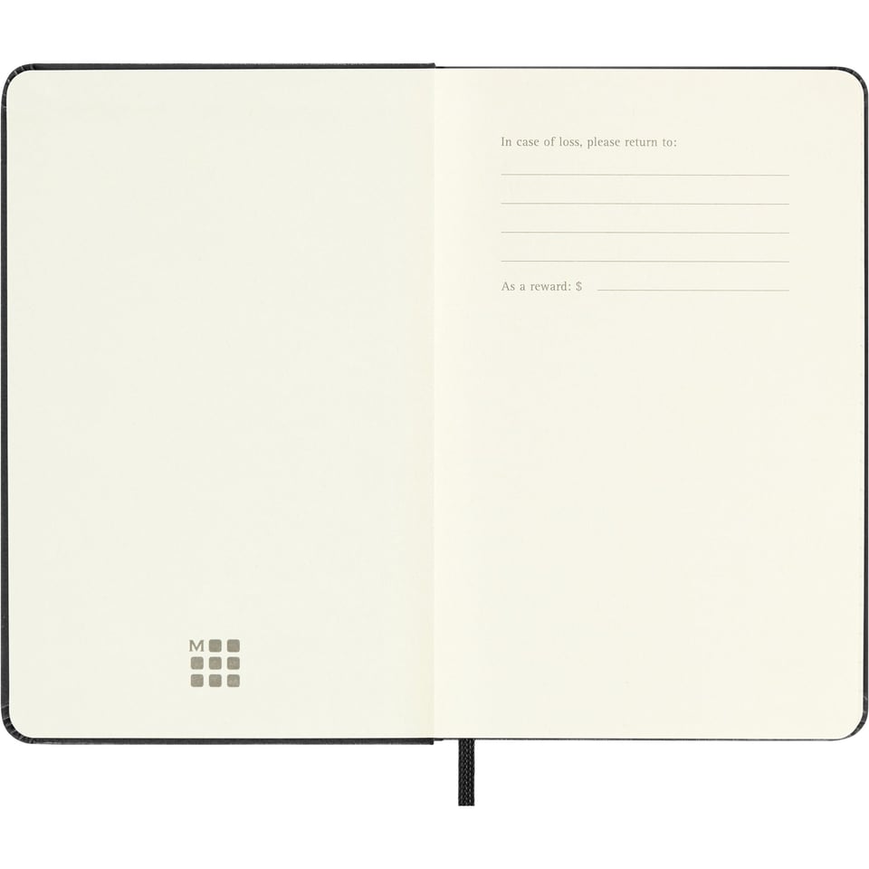 Moleskine 2024 diary hardcover pocket week on 2 pages - black