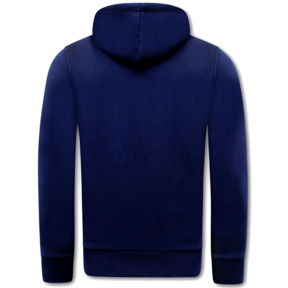 Hoodie Heren Print - El Chapo - Blauw / Navy