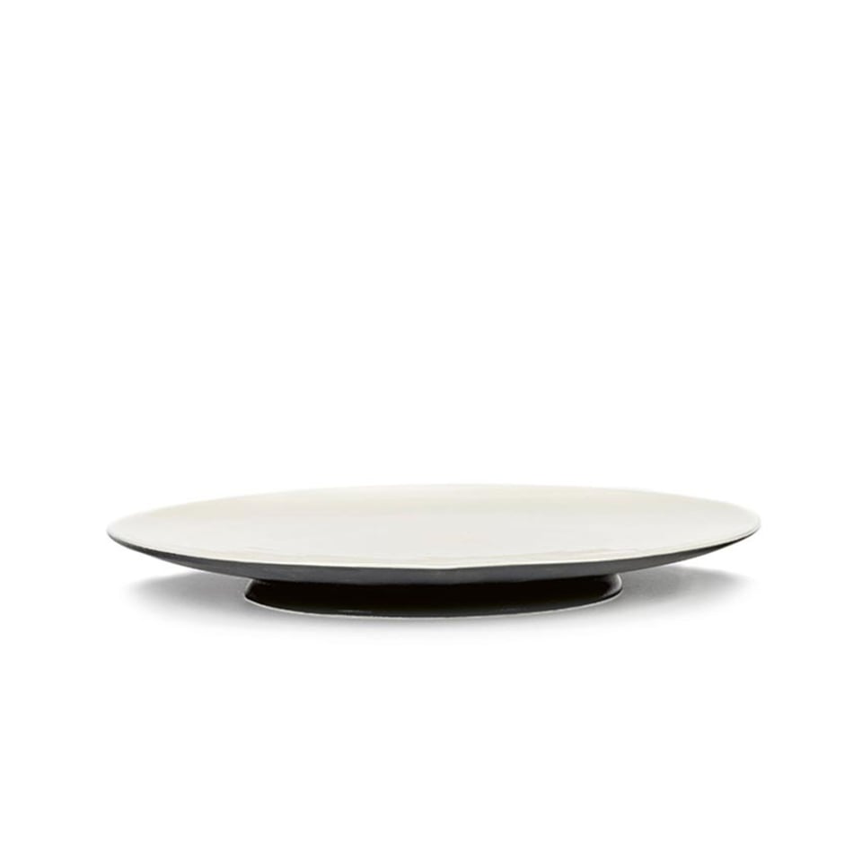 Servies Ra - Plat Bord 24 Cm Black Off White - Ann Demeulemeester Serax
