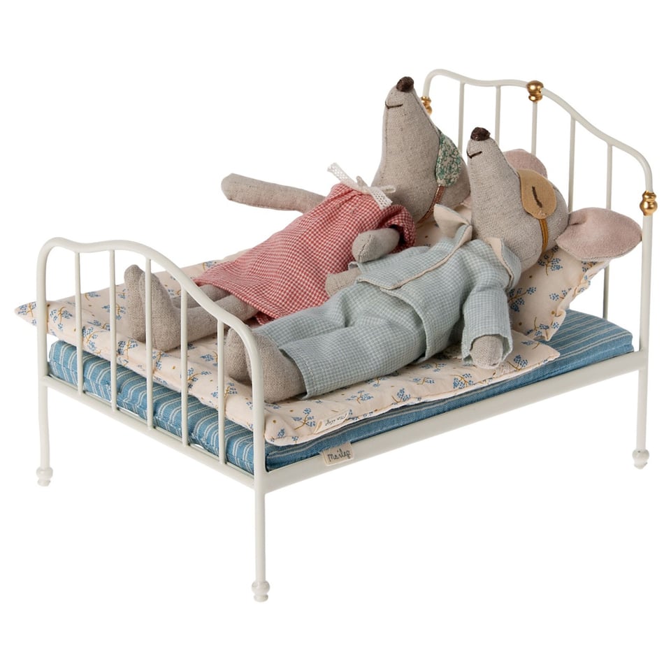 Maileg Bed, Mouse - Off White