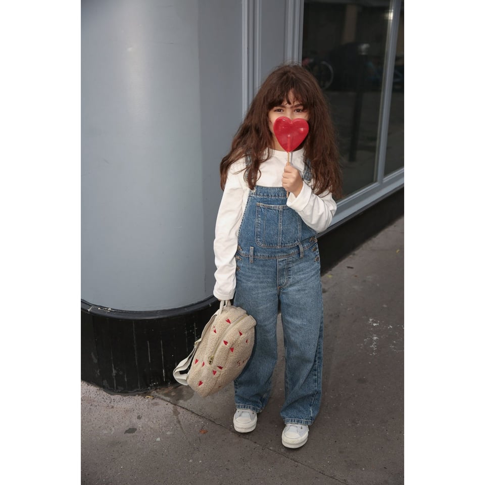 Teddy Hearts Mini Backpack  Ecru Hearts - Ecru Hearts / OS