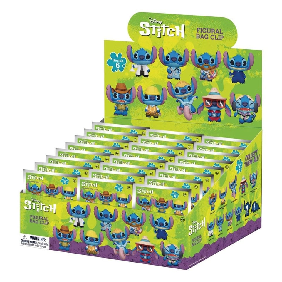 Disney Stitch Figural Bag Clip Mystery Pack - Series 6