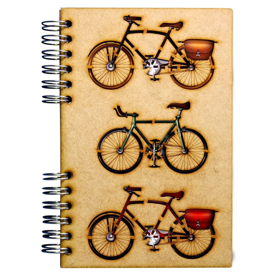 Sustainable journal - Recycled paper - Vintage Bikes