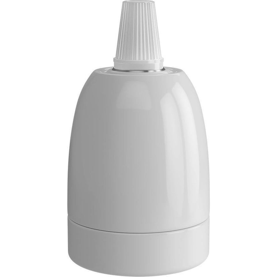 Calex Lampholder E27 Ceramic White, Max.250V-60W
