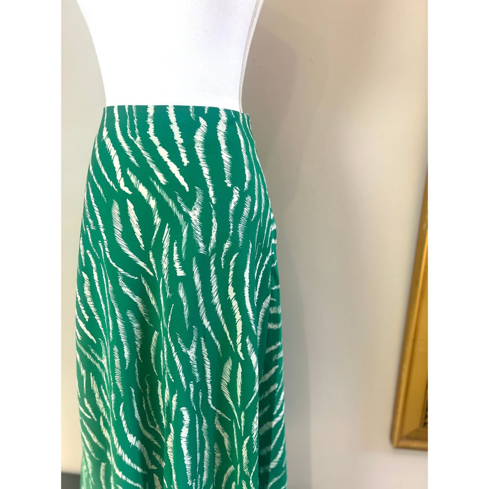 Bright green printed Skirt 