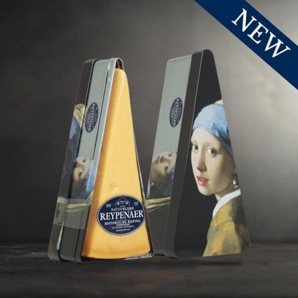 Reypenaer 1/32 in Meisje met de parel (Vermeer) Bewaarblikje - 350 g 