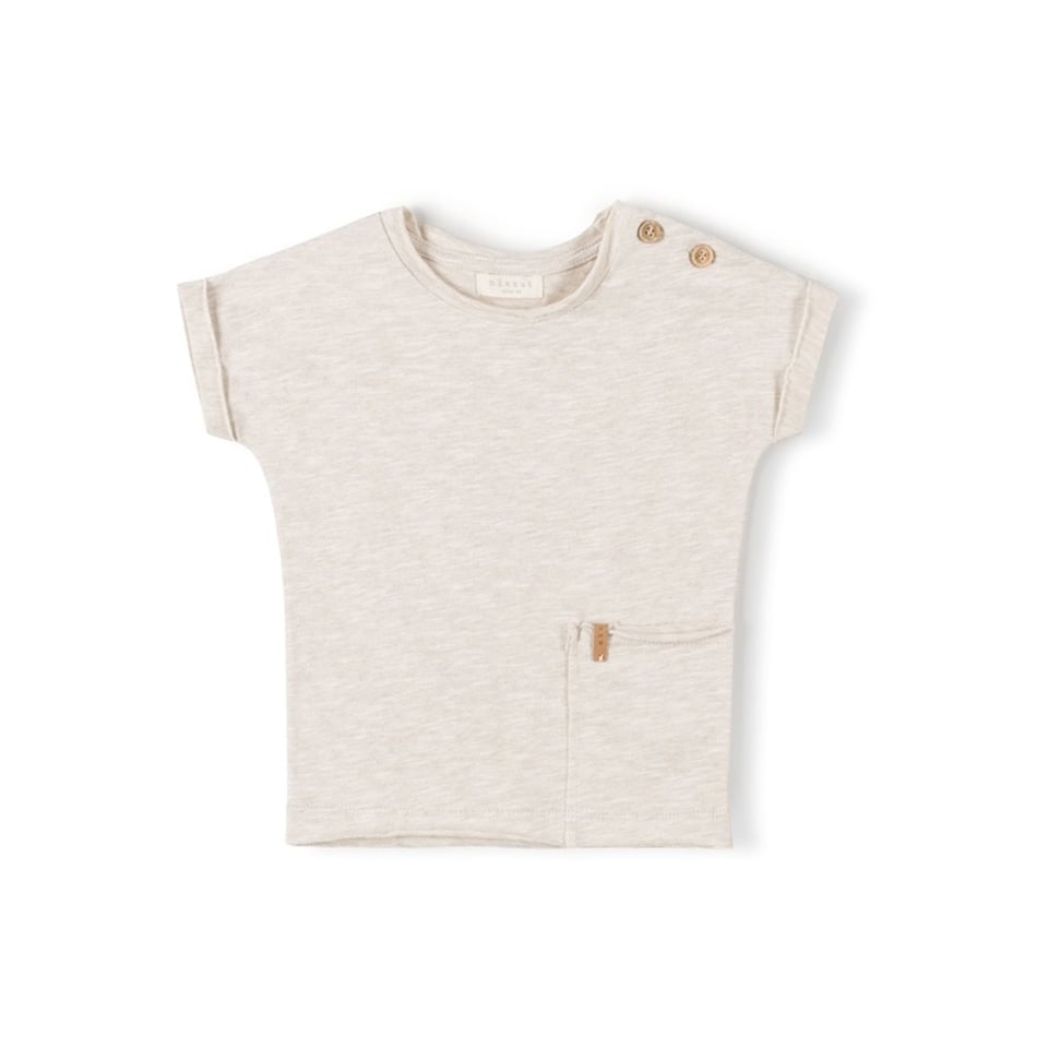 Nixnut T-Shirt Beige