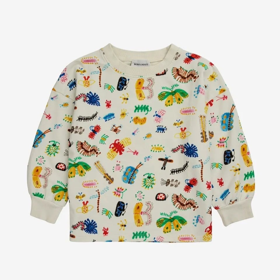 Bobo Choses Funny Insects All Over Sweatshirt