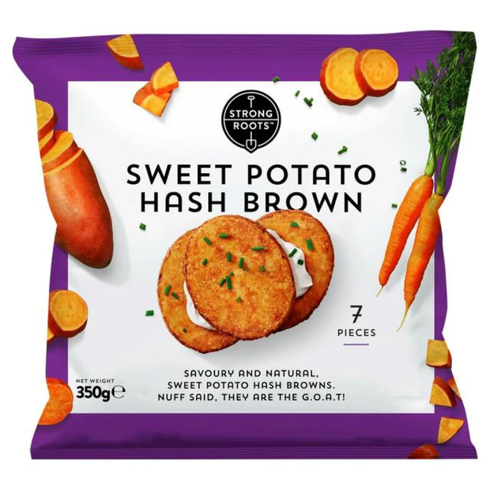 Strong Roots Sweet Potato Hash Brown 350Grm