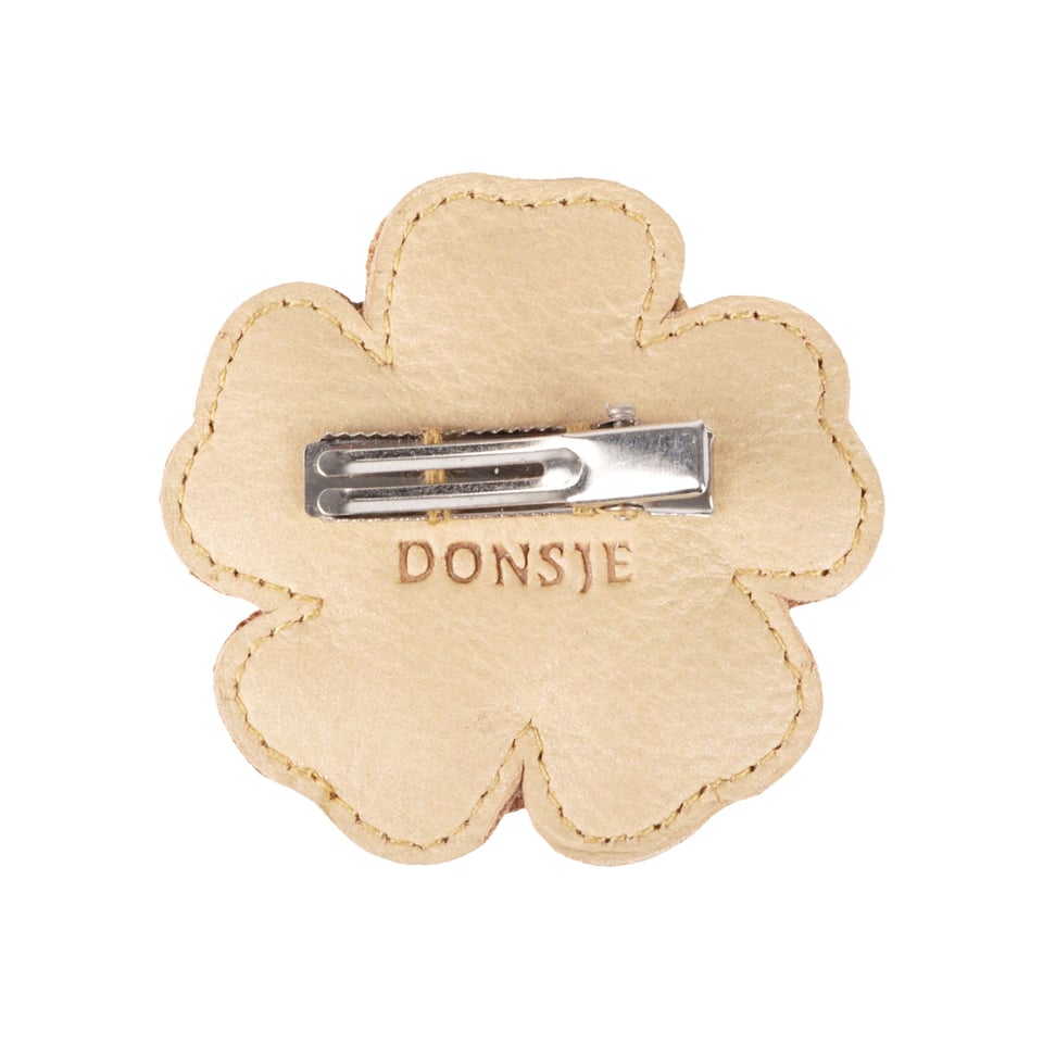 Donsje Zaza Fields Hairclip Buttercup Gold Metallic Nubuck