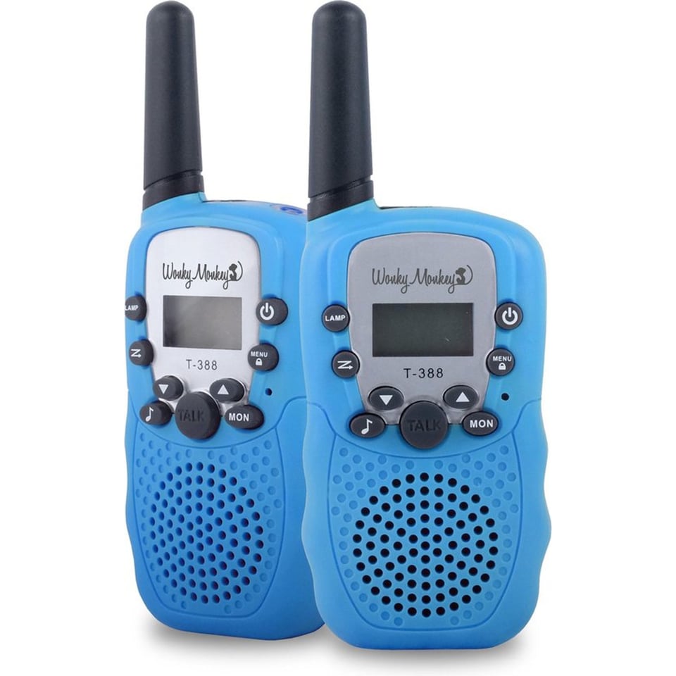 Wonky Monkey Walki Talki 3 Km Blauw