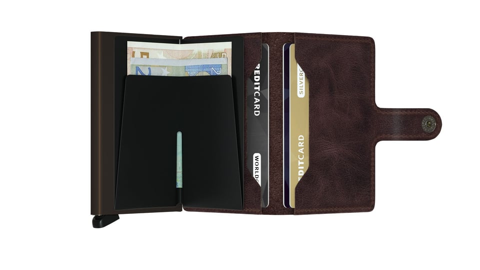 SECRID Miniwallet Vintage Chocolade