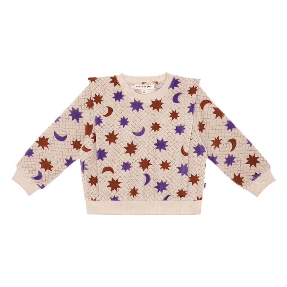 House of Jamie Shoulder Sweater Magical Stars