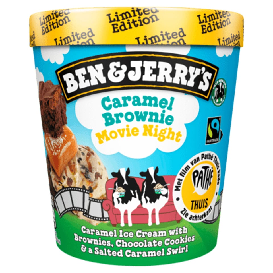 Ben&Jerry's Caramel Brownie Movie Night Fairtrade