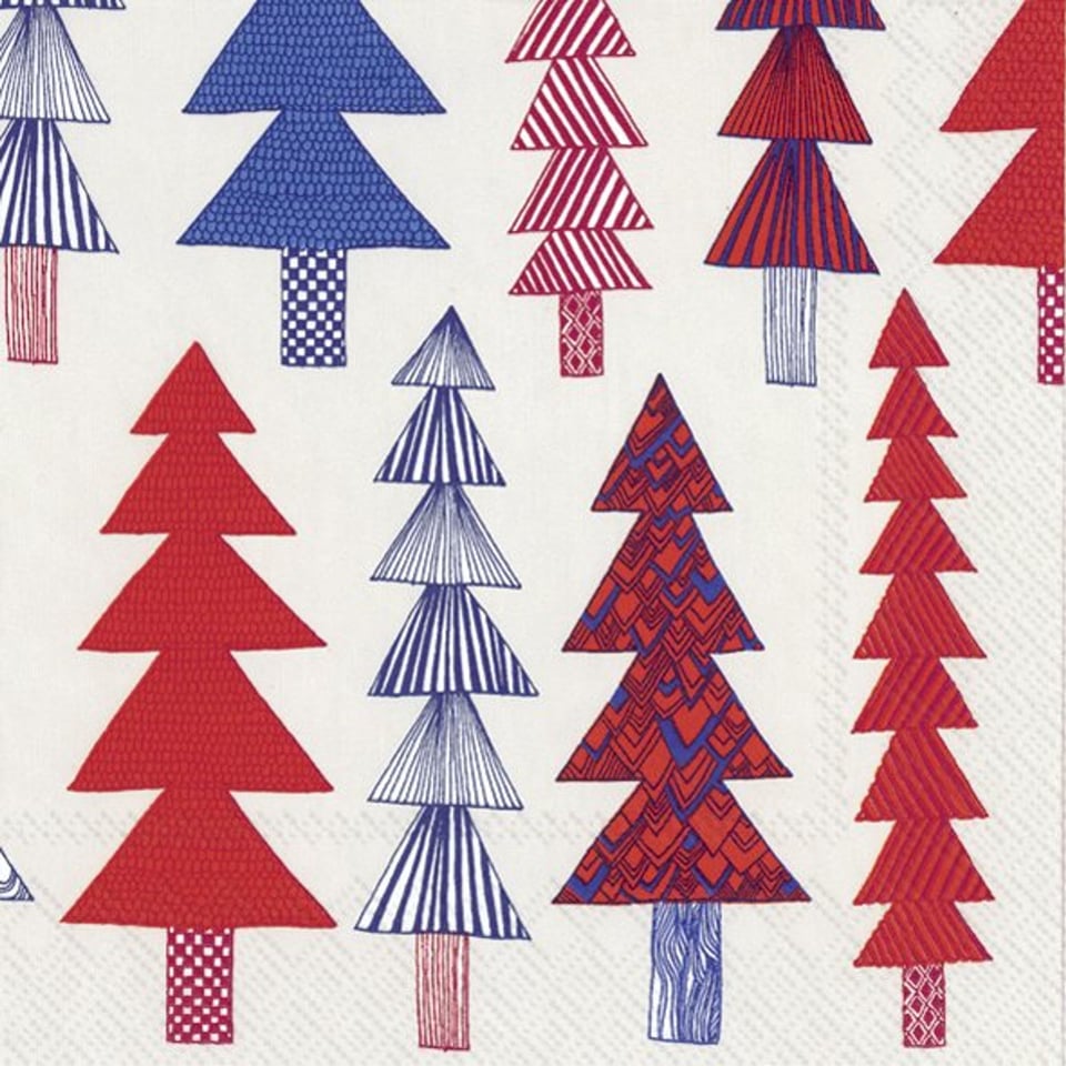 Marimekko Servetten Kuusikossa Rood