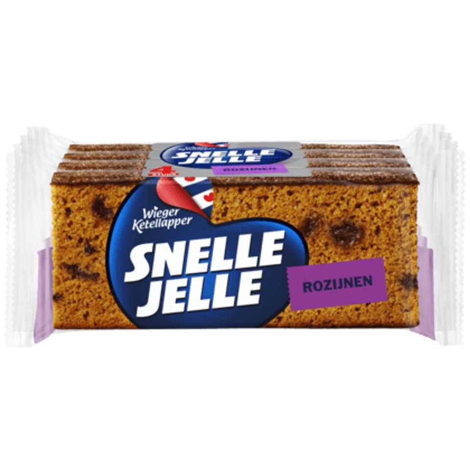 Snelle Jelle Ontbijtkoek Rozijnenkoek 4 Stuks