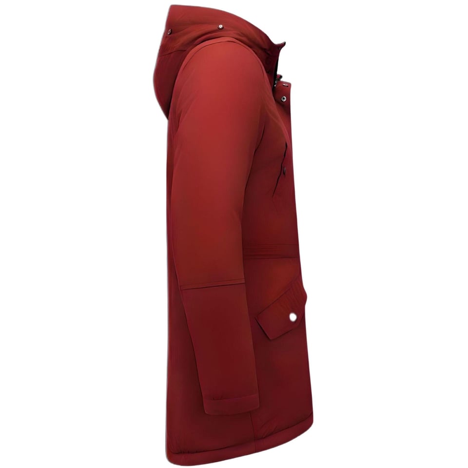 Parka Heren Winter - 7065 - Rood