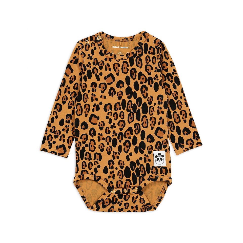 Mini Rodini Basic Leopard Ls Body