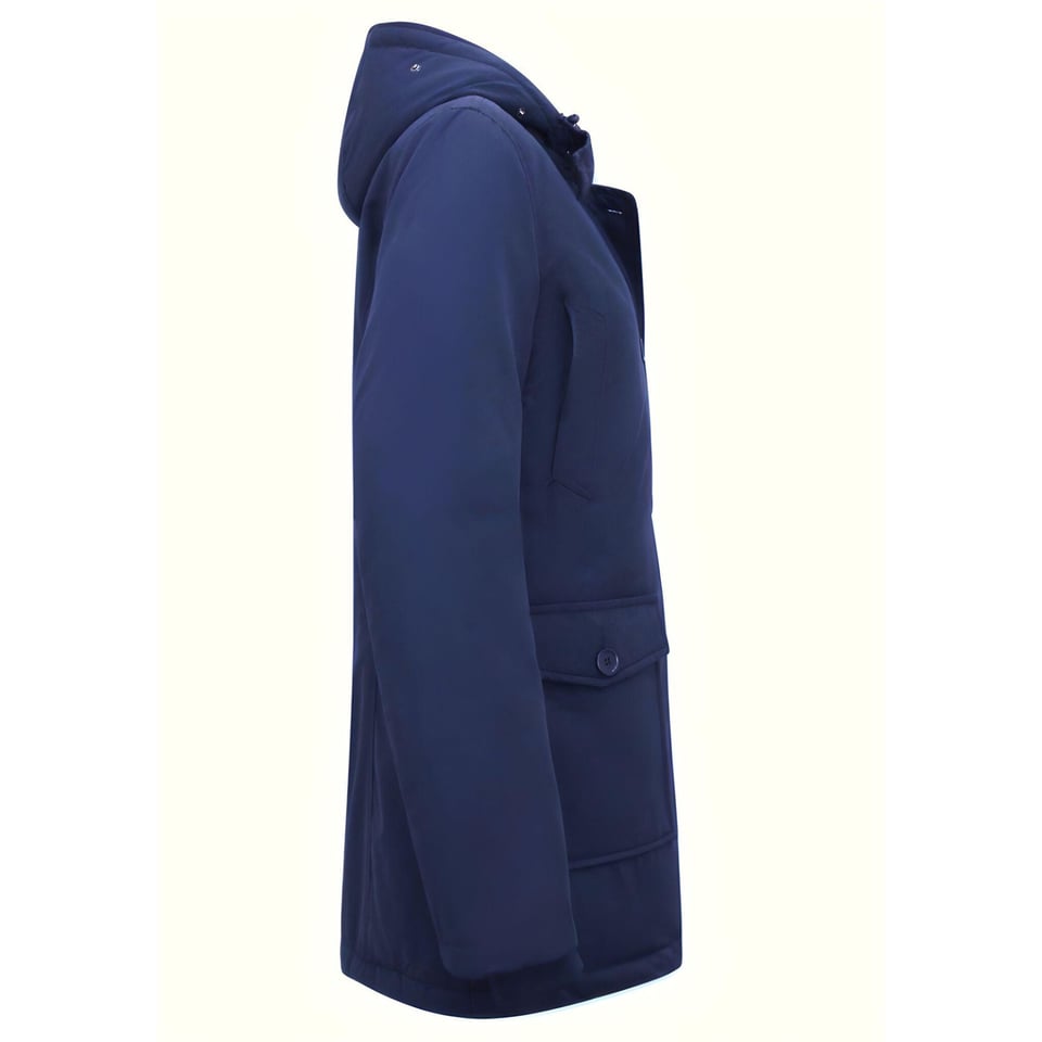 Lange Parka Dames Winter - 5692 - Blauw