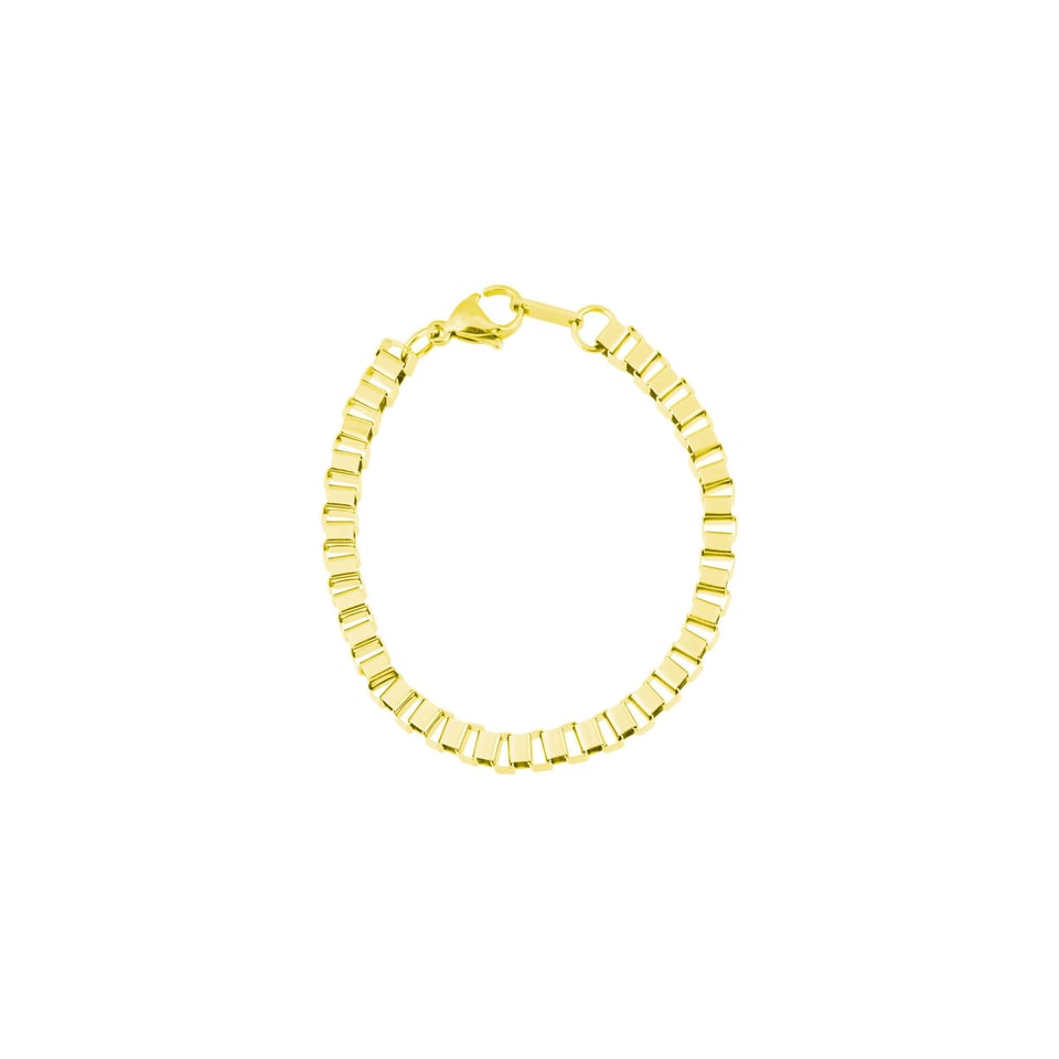 Bandhu Box Chain Bracelet - Gold